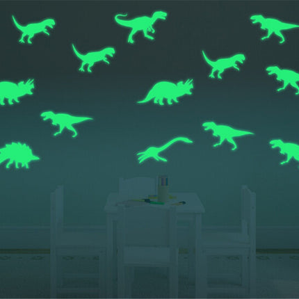 Glow-in-the-dark dinosaurus muurstickers kinderkamer