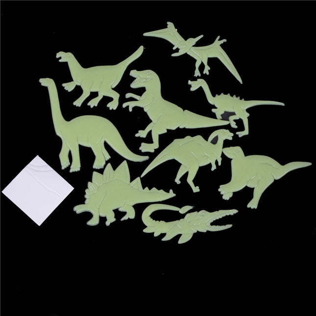 Glow-in-the-dark dinosaurus muurstickers kinderkamer