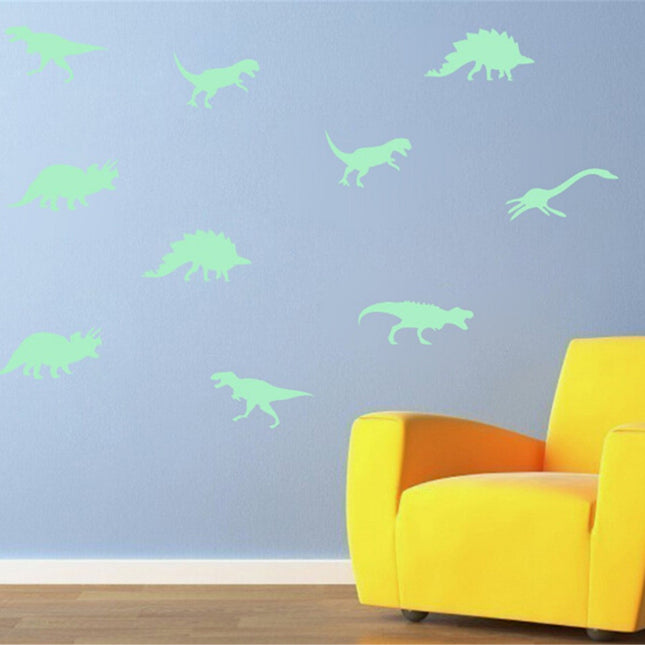 Glow-in-the-dark dinosaurus muurstickers kinderkamer