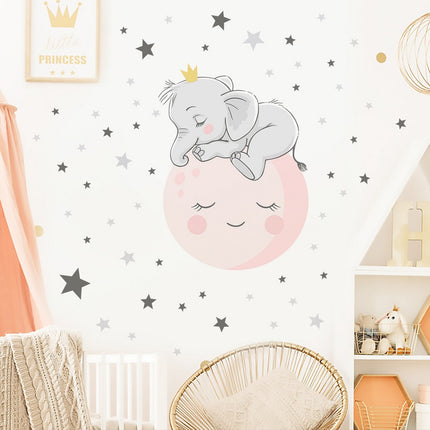 Lichtgevende muursticker olifant voor baby