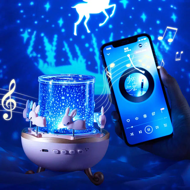 Roterende sterrenprojector met Bluetooth speaker