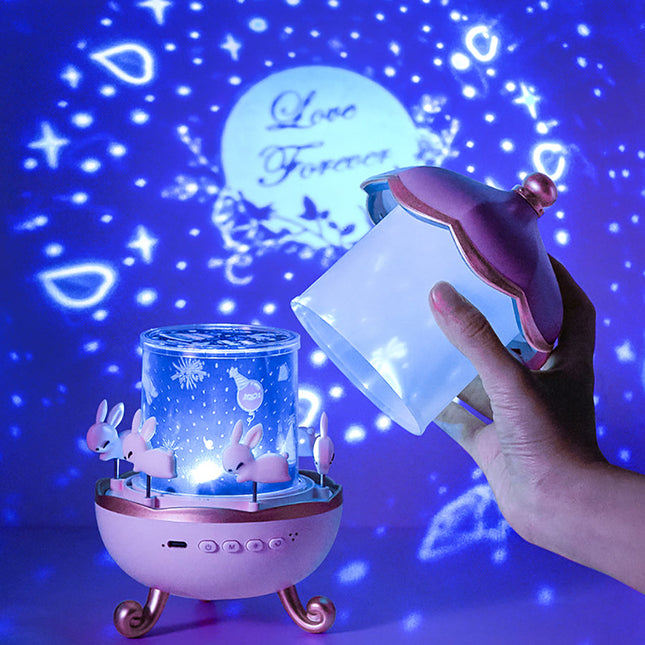 Roterende sterrenprojector met Bluetooth speaker