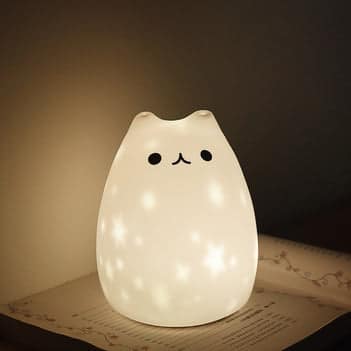 Oplaadbaar siliconen nachtlampje kat voor baby