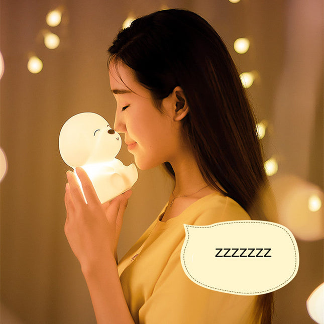 Oplaadbaar Siliconen Puppy Nachtlampje