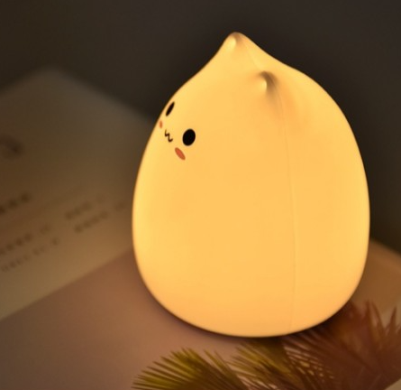Zacht siliconen nachtlampje in kattenvorm