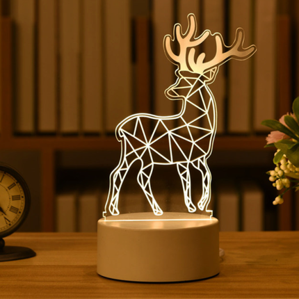 3D illusie LED lamp hert