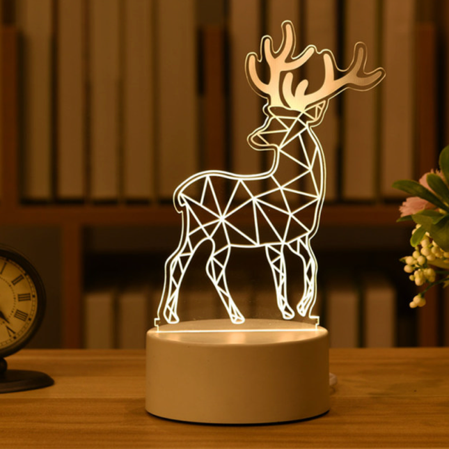 3D illusie LED lamp hert