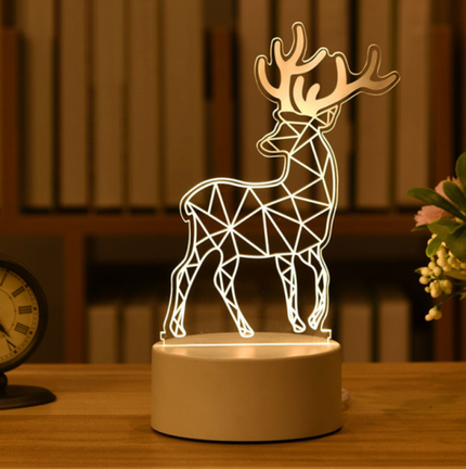 3D illusie LED lamp hert