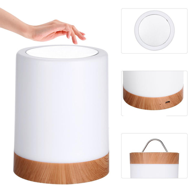 Moderne dimbare touch nachtlamp met kleuren