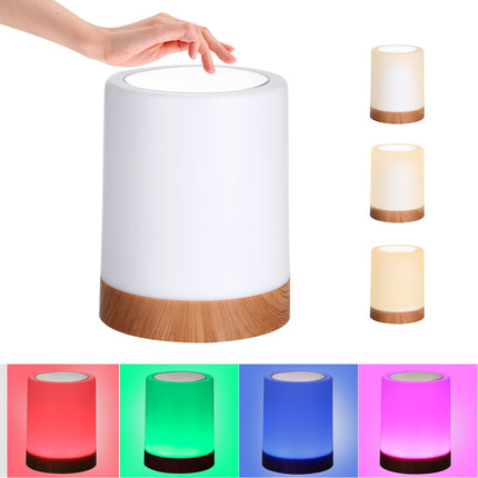 Moderne dimbare touch nachtlamp met kleuren