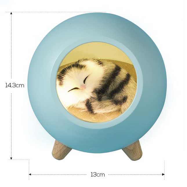 Oplaadbaar nachtlampje met slapende kat