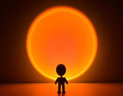 Robot zonsondergang projectorlamp voor sfeerlicht