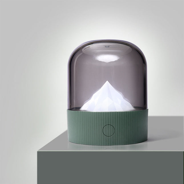 Decoratief berg nachtlampje met stolp