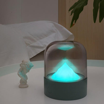 Decoratief berg nachtlampje met stolp