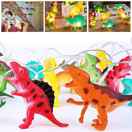 Dinosaurus lichtslinger met 10 LED lampjes