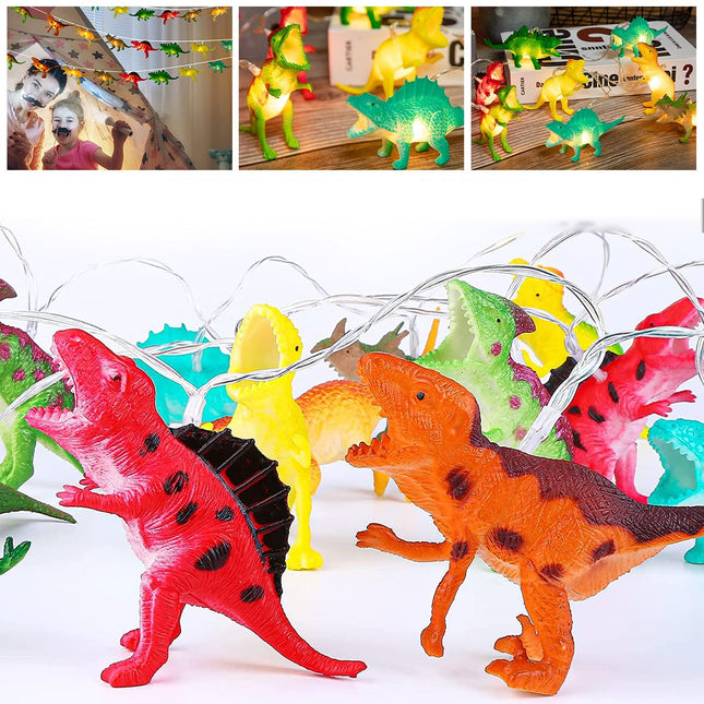 Dinosaurus lichtslinger met 10 LED lampjes