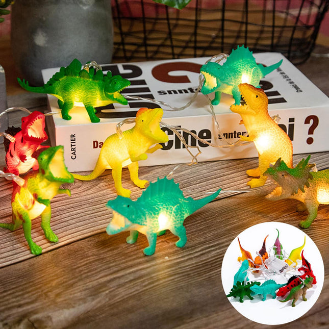 Dinosaurus lichtslinger met 10 LED lampjes