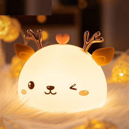 Siliconen hertje nachtlampje met touch sensor
