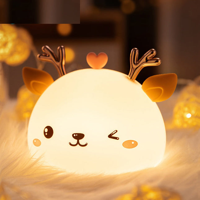 Siliconen hertje nachtlampje met touch sensor
