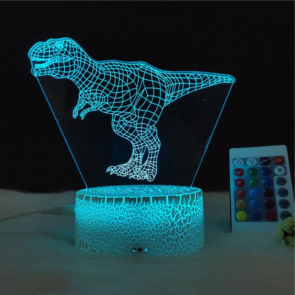 3D dinosaurus lamp voor de kinderkamer
