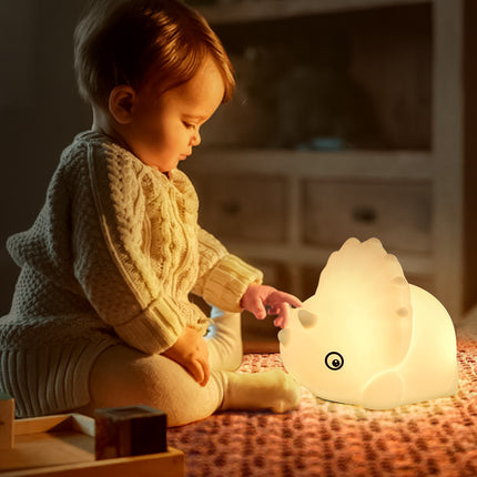 Dinosaurus nachtlampje siliconen met touch sensor