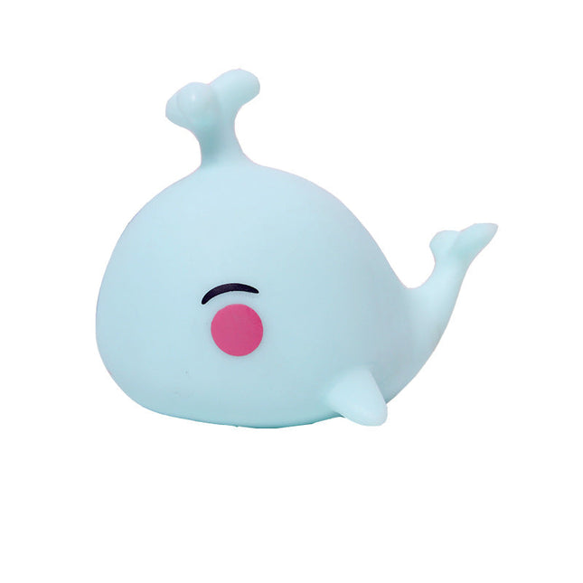 Zacht siliconen walvis nachtlampje kleurrijk