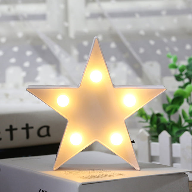 Rode decoratieve LED lamp stervorm