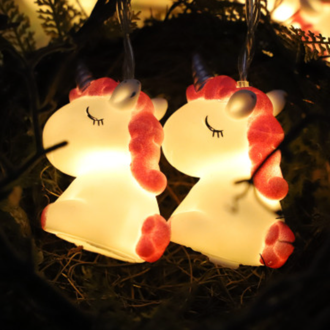 Lichtslinger met lichtgevende eenhoorns