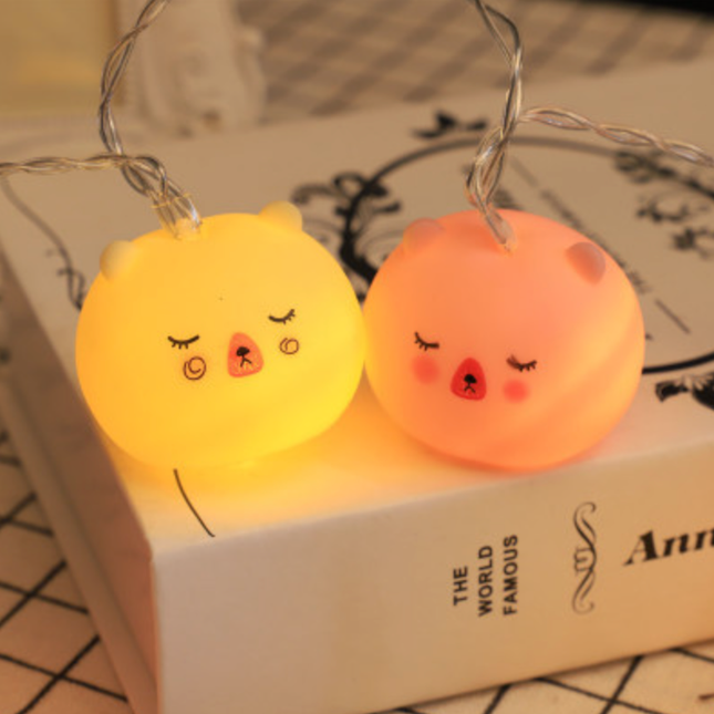 Lichtslinger met schattige LED teddybeertjes