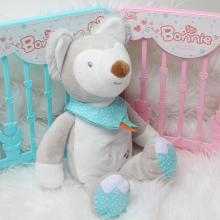 Pluche nachtlampje wolf voor baby's
