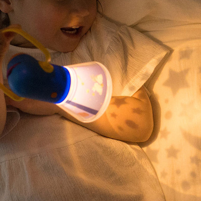 Draagbaar nachtlampje met sterrenprojector