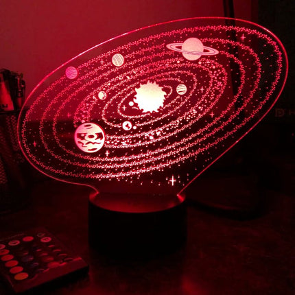 3D Nachtlampje van het Zonnestelsel