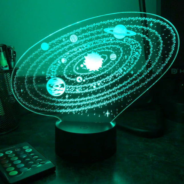 3D Nachtlampje van het Zonnestelsel