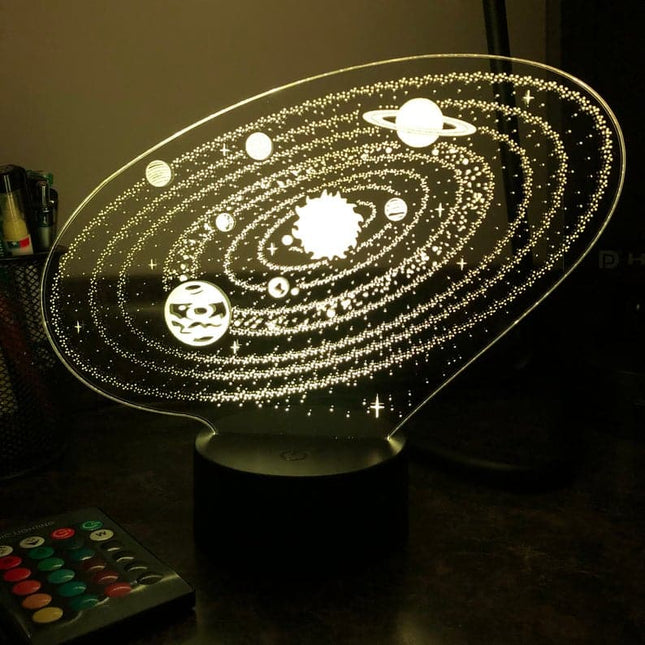 3D Nachtlampje van het Zonnestelsel