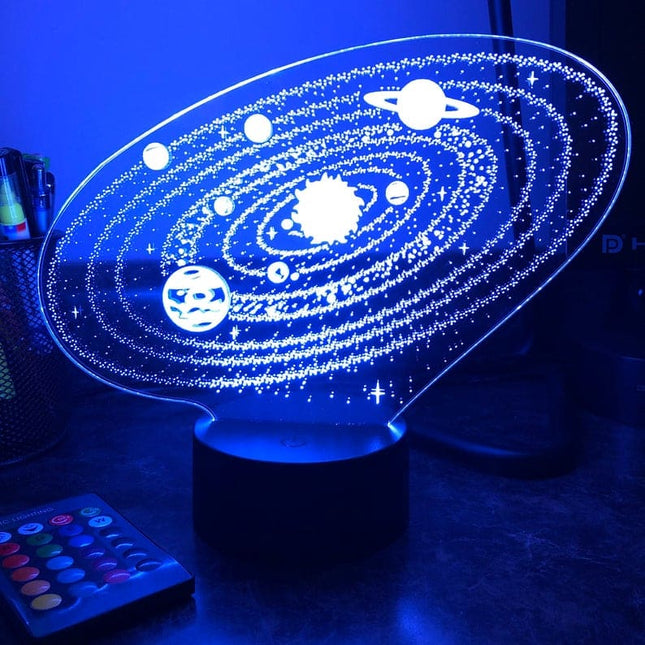 3D Nachtlampje van het Zonnestelsel