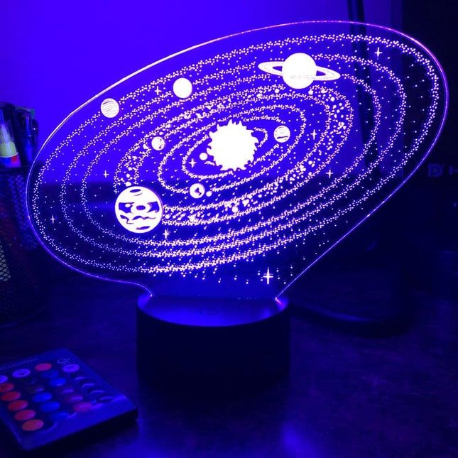 3D Nachtlampje van het Zonnestelsel