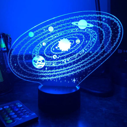 3D Nachtlampje van het Zonnestelsel