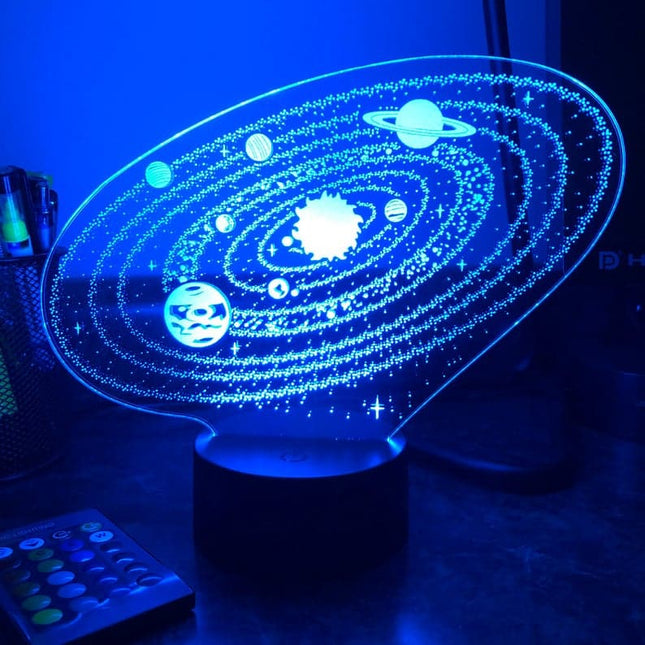 3D Nachtlampje van het Zonnestelsel