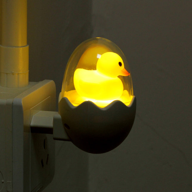 Geel eendje nachtlamp met afstandsbediening