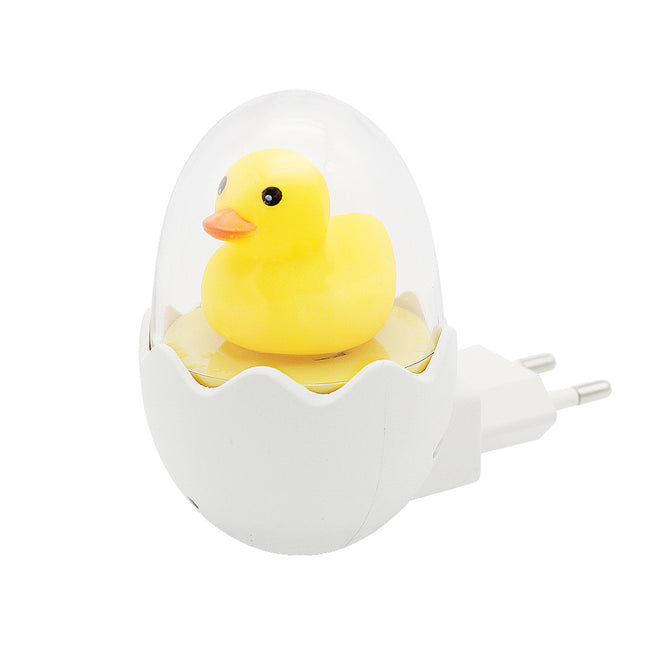 Geel eendje nachtlamp met afstandsbediening
