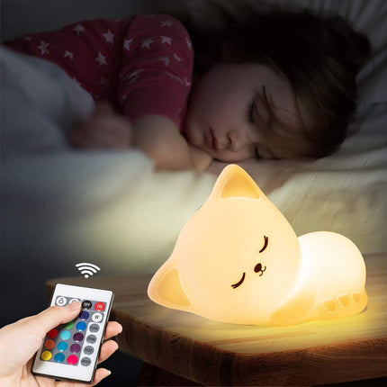 Siliconen kat nachtlampje voor de kinderkamer