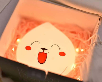 Vrolijk siliconen nachtlampje met touch