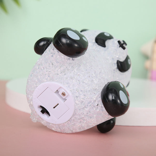 Kristal-look panda LED nachtlampje voor kinderen