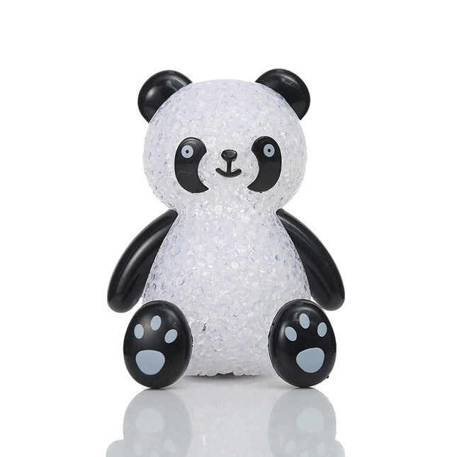 Kristal-look panda LED nachtlampje voor kinderen