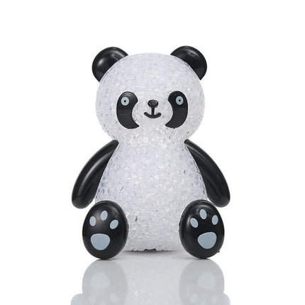 Kristal-look panda LED nachtlampje voor kinderen