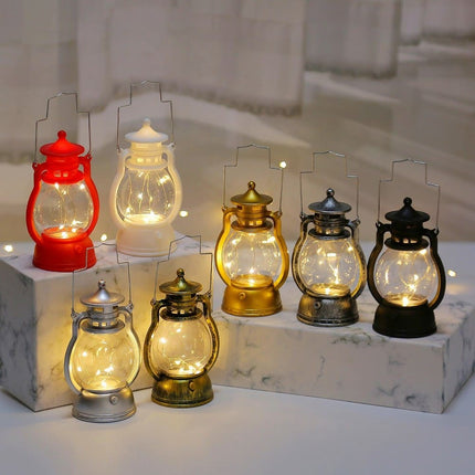 Retro design LED lantaarn tafellamp