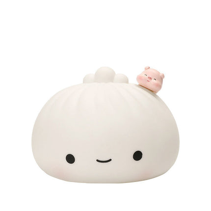 Kawaii dumpling nachtlampje met touch control