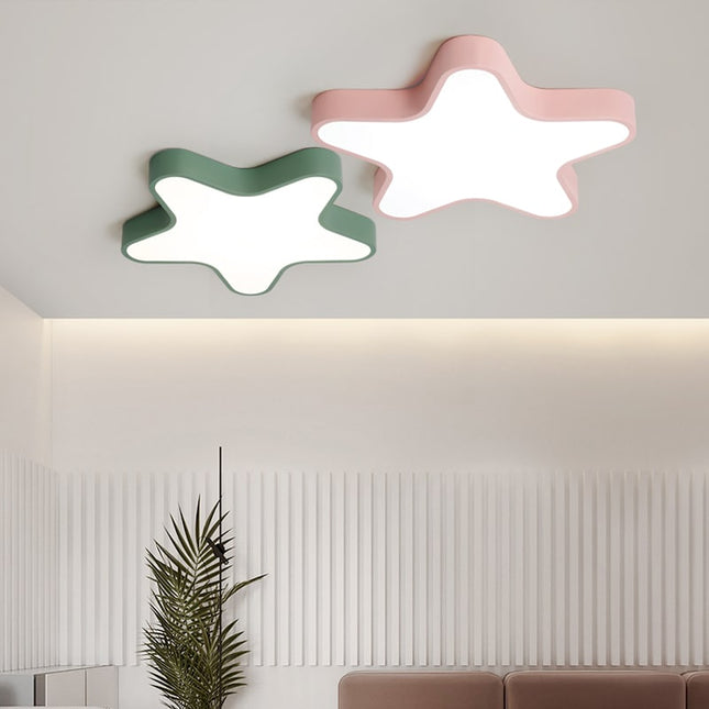Design LED plafondlamp in stervorm