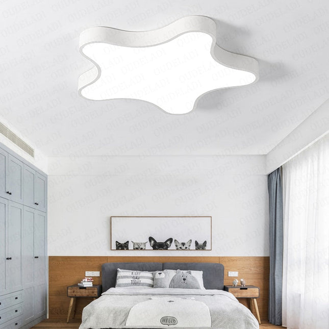 Design LED plafondlamp in stervorm