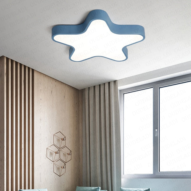 Design LED plafondlamp in stervorm